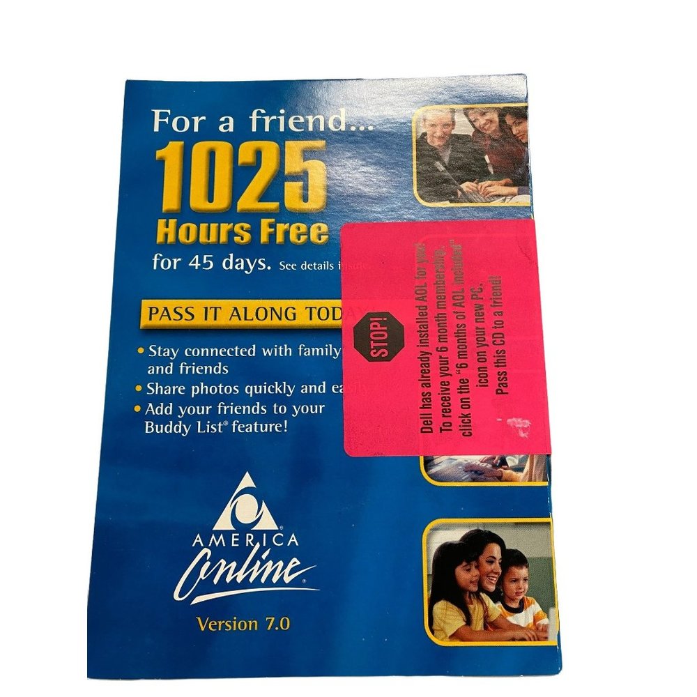 Vintage NIP American Online version 7.0 disc
